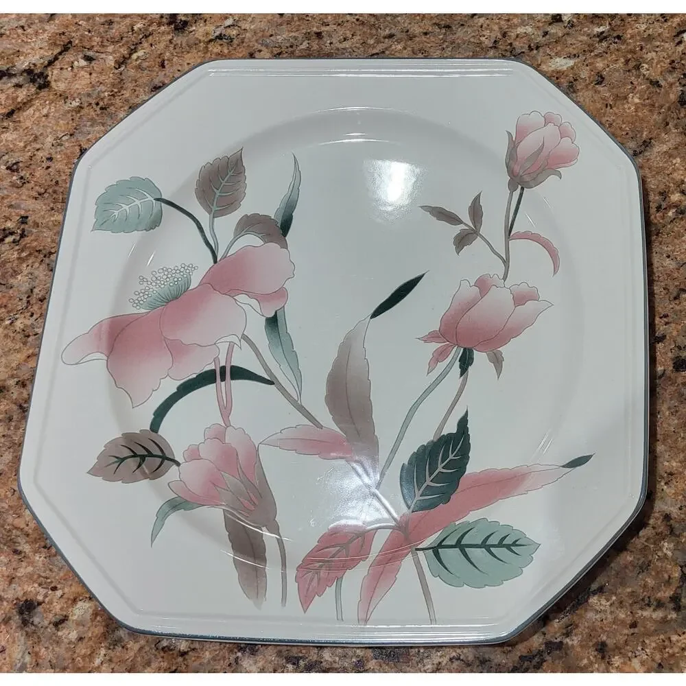 Vintage Mikasa Continental Silk Flowers Chop Plate 12